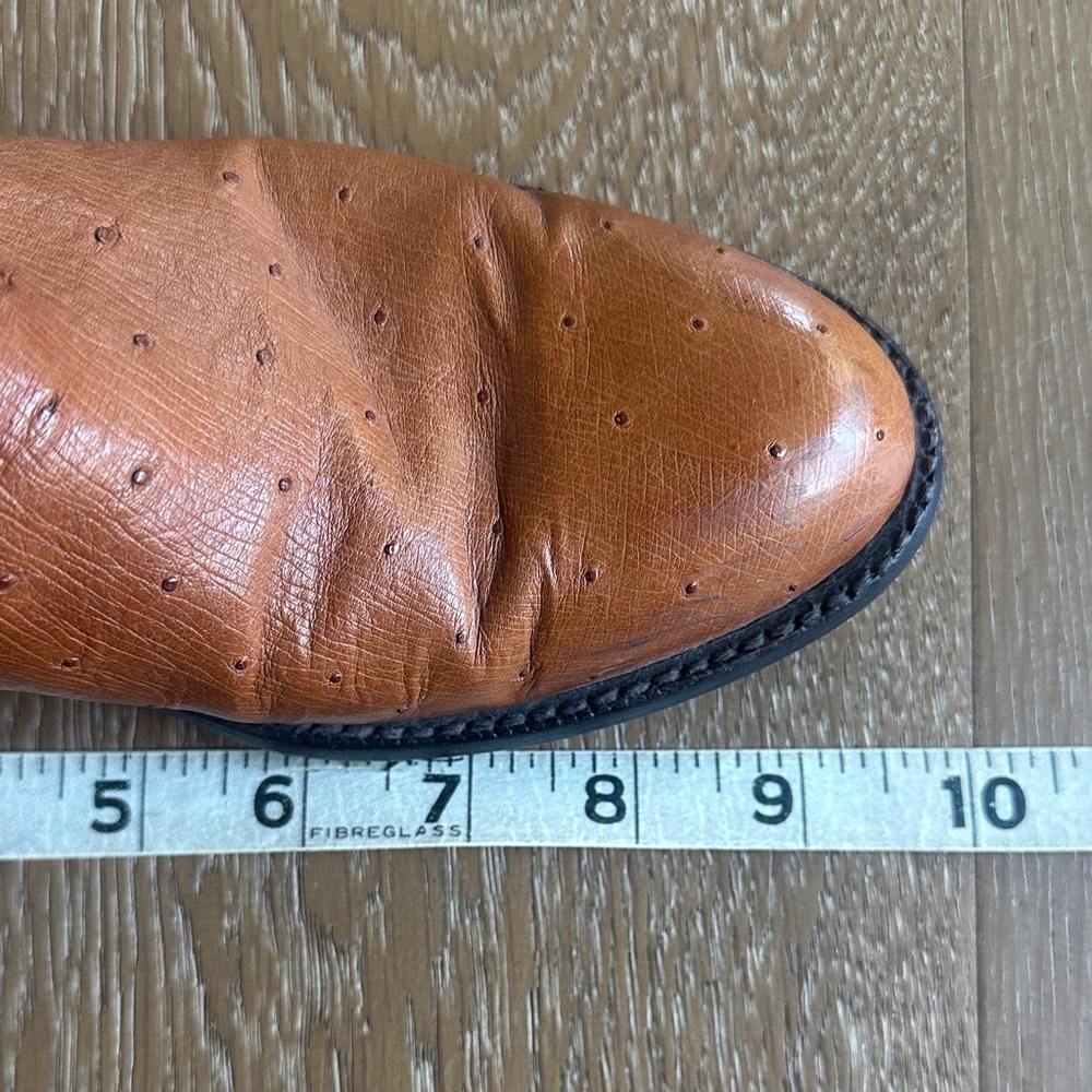 Lucchese Classic Handlade Brown Leather Cowboy Boots - Picture 13 of 14